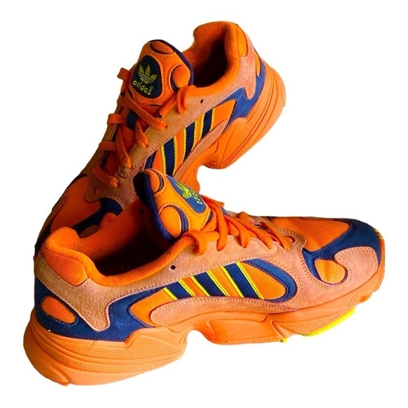 ADIDAS Originals Yung-1 YUNG SERIES Suede/Nylon Orange Yellow Blue Men Size 8 - Picture 3 of 11